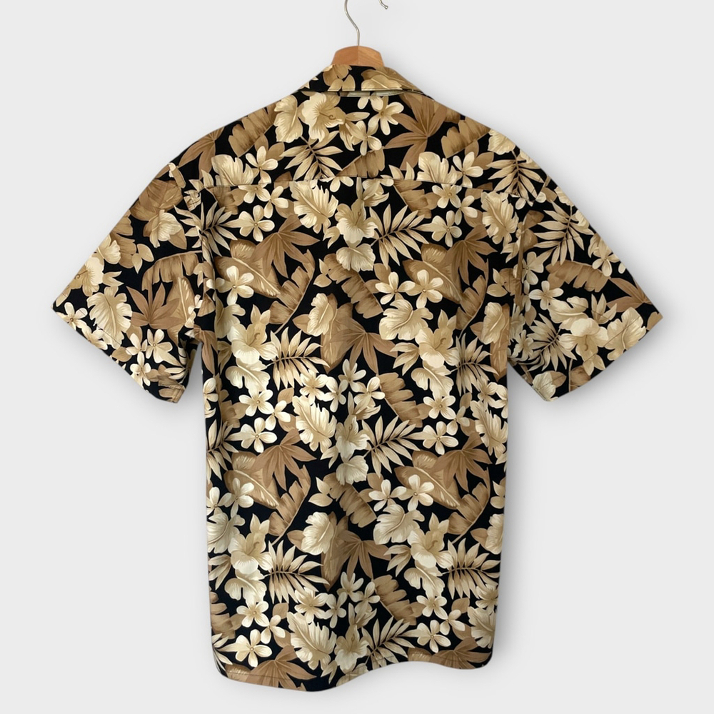 CAMPIA MODA Hawaiian Aloha Shirt MEDIUM 100% Cotton Beach Retro Vibe Resortwear